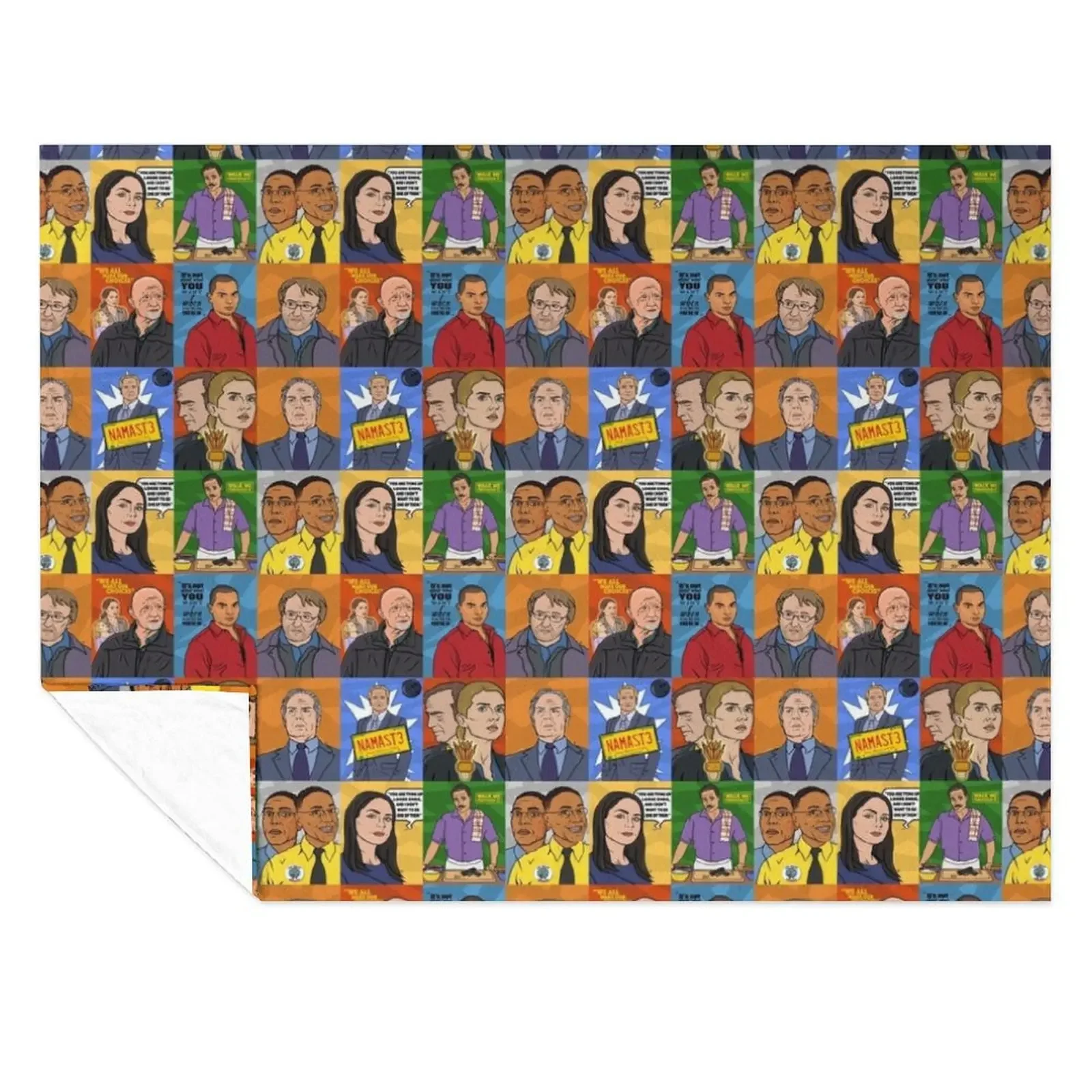 

Better Call Saul Mosaic Characters Throw Blanket Furrys Thermal Kid'S Decorative Beds Blankets