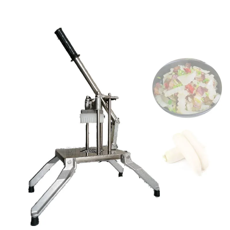 Manual Stainless Steel Food Vegetable Fruit Wavy Potato Strip Slicer Cutting Machine