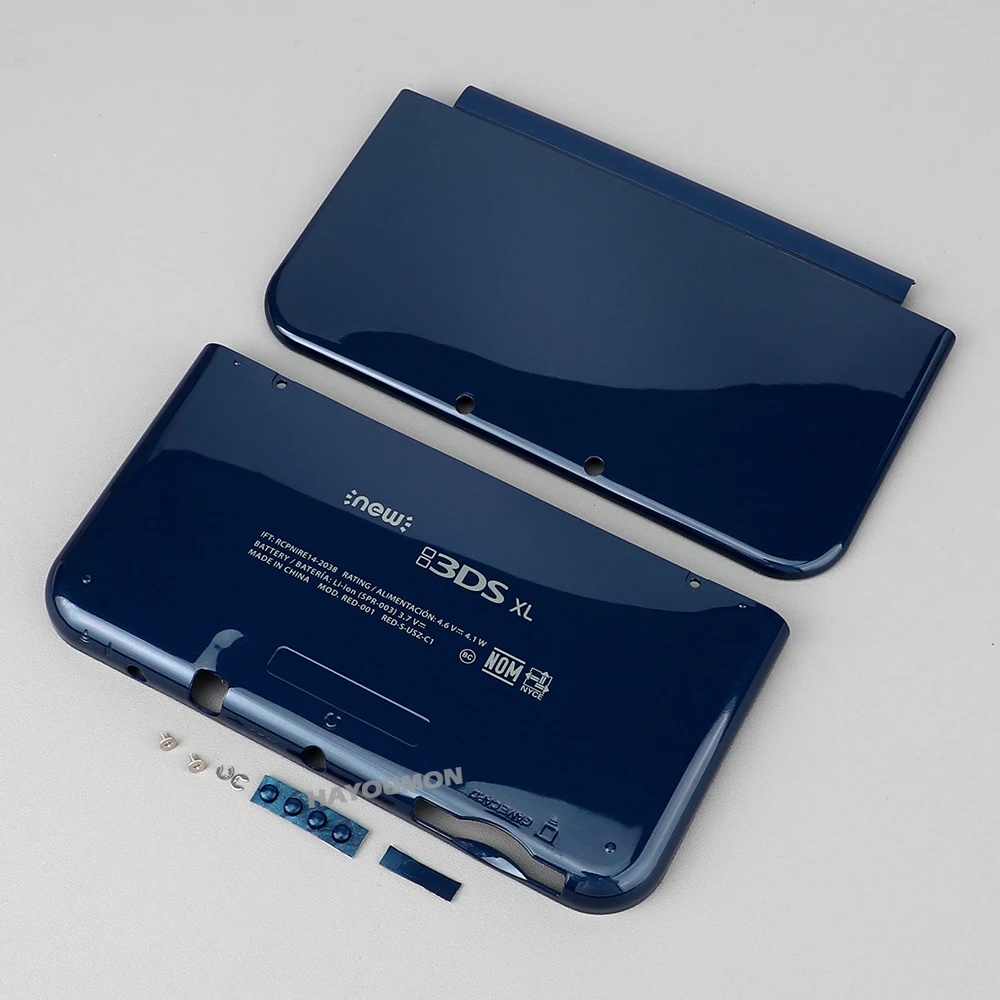 Blaue Farbe für NEW 3DS XL Ober- und Untergehäuse A&E Ersatz-Frontplatte für NEW 3DS XL Gaming-Konsole Zubehör – Detail 9