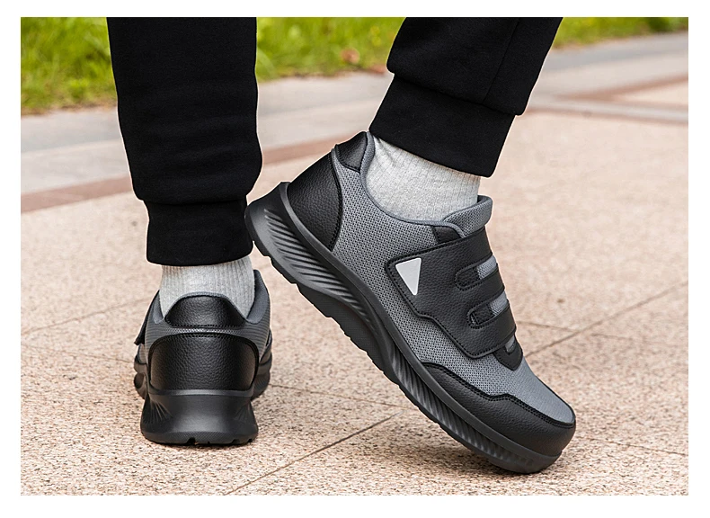 Herrenschuhe für breite Füße, geschwollene Füße, bequeme Freizeitschuhe, Daumen-Eversion-Verstellung, weiche, bequeme Mesh-Sneaker für Herren – Detail 5