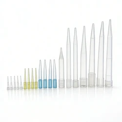Puntas de pipeta de plástico PP desechables de laboratorio 10ul 200ul 1000ul 5ml 10ml para puntas de pipeta de prueba microbiológica