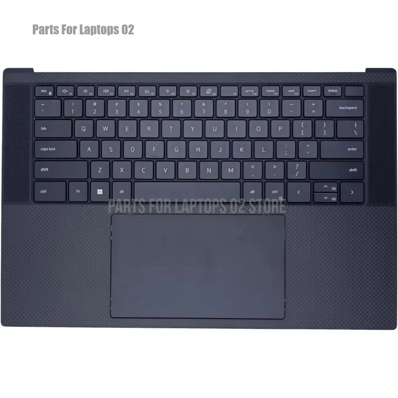 D+0GN0D2 for Dell XPS 9520 Precision 5570 Uppe Palmrest Case w/ Keyboard Touchpad Antenna Power Button Board GN0D2 AQ3RH000101
