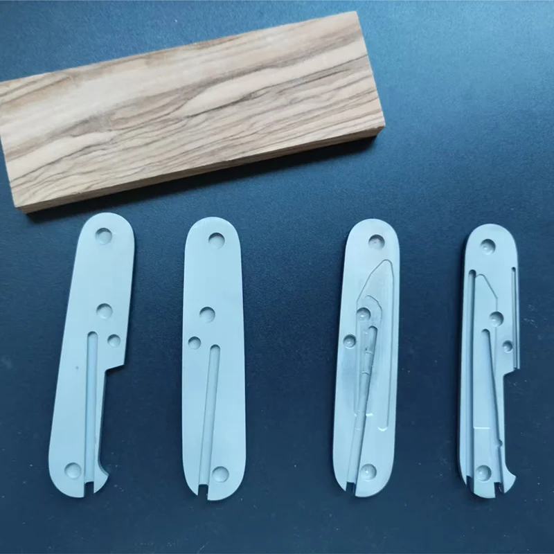 Balança de cabo de faca de liga de titânio cnc, para facas do exército suíço victorinox de 91mm, peça de corte de caneta esferográfica