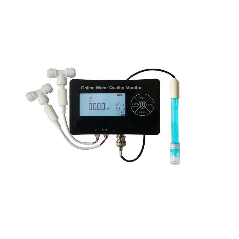 5 In 1 Online Water Quality Tester PH Meter Multi-parameter Aquarium TDS/PH/Temperature/EC/Temp/Humidity Monitor