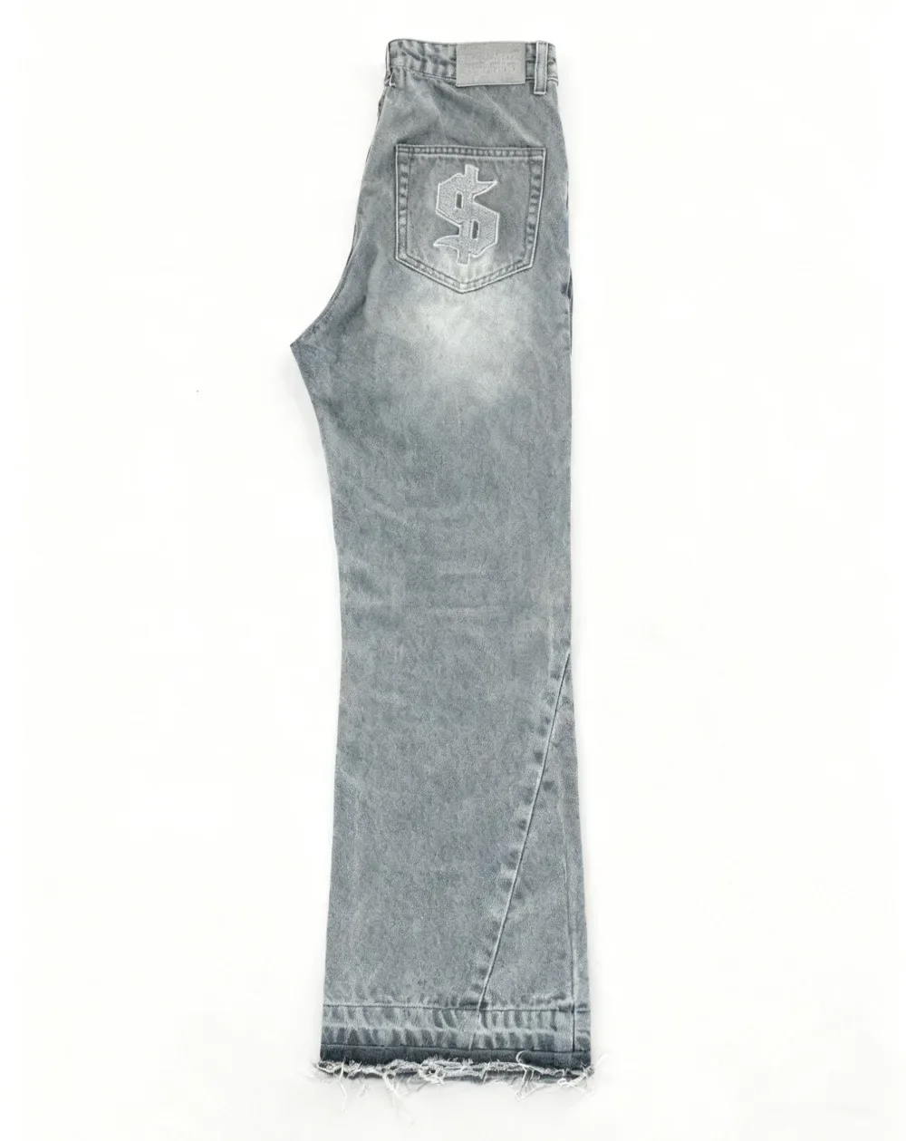 

Y2K Ретро доллар с вышивкой в стиле пэчворк джинсы для мужчин и женщин готический хип-хоп уличная одежда модные повседневные свободные джинсы