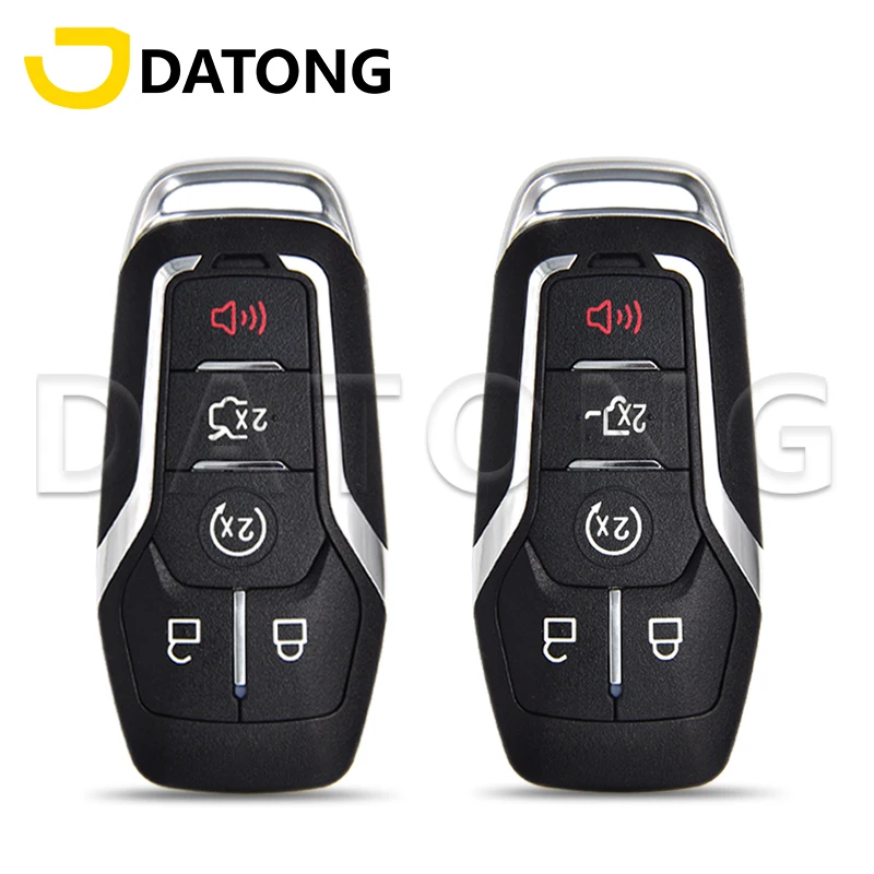 Datong World Car Remote Key Case For Ford Edge Mondeo Mustang 5 Button Filp Car Key Blank Shell Replace Car Key Cover With Blade