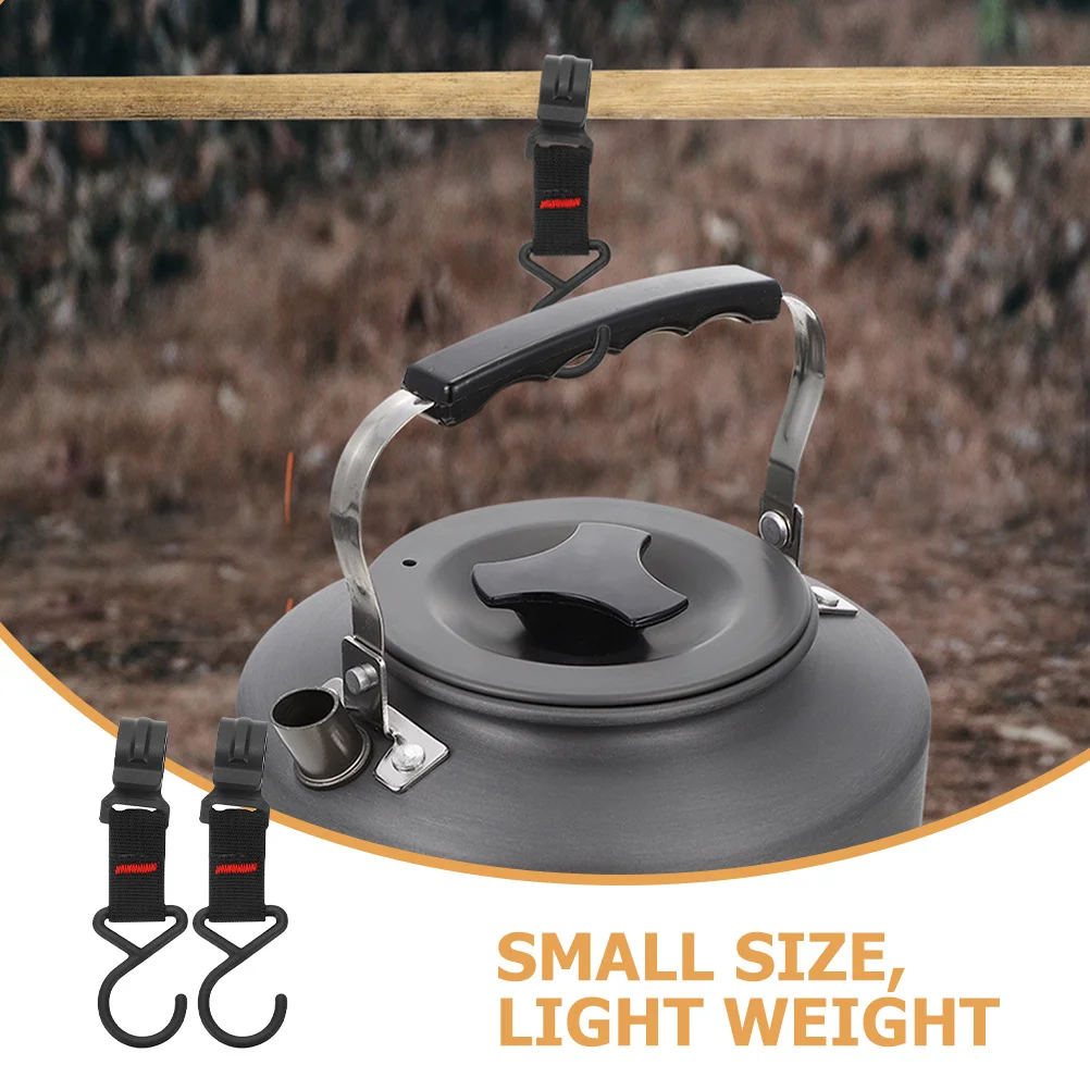 

15pcs Outdoor Hook Camping Hanging Hooks Portable Storage Hanger For Tent Pot Lantern Gear Utility Ring Carabiner