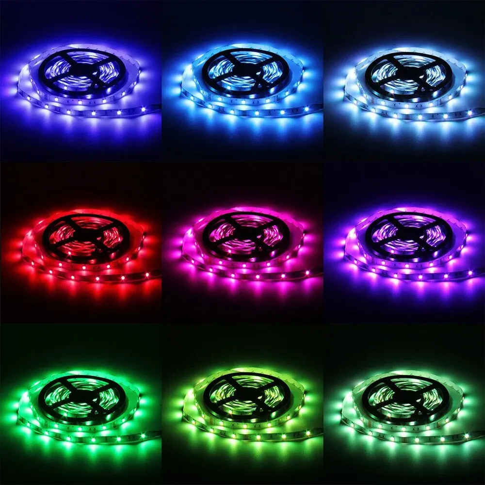 Led Lights for Bedroom Colorful Strip Lights with Remote Control and App Control RGB Strip, for Room Home Party Decoration