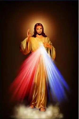 Hot Divine Mercy Image Love Jesus Christ Art SILK POSTER Wall Art Home Decorative painting