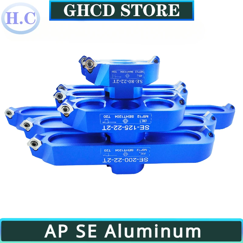 

AP SE Face Milling Cutters Tools 90° 45° KM12 400R Right-angle two-edged bridge type aluminum alloy milling cutter head