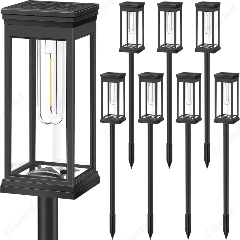 New LED Solar Tungsten Filament Lamp Outdoor Courtyard Garden Lawn Plug-in Atmosphere Decoration Lighting Fixture