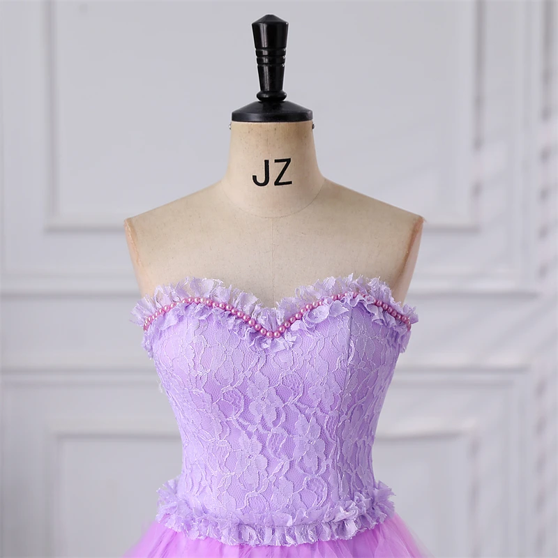Em estoque frente curta traseira longo vestido de festa sem alças clássico 15 vestidos quinceanera vestido barato personalizado vestido formal 2025