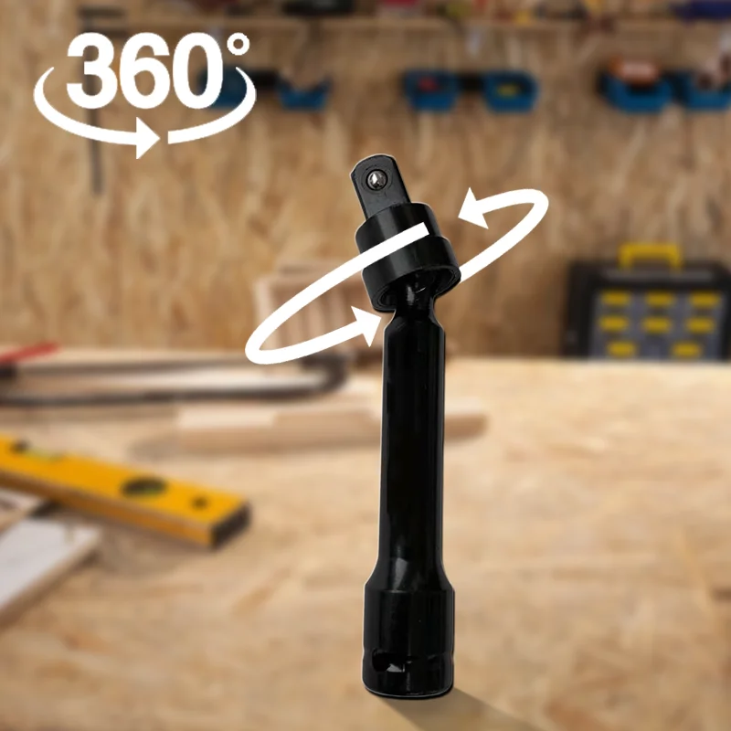 

Electric Wrench Universal Joint Rod 360° Flexible Rotation Universal 1/2” fitting Adapter bar
