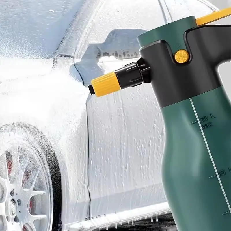 2L Electric Foam Spray Bottle with 60° Adjustable High Pressure Cannon for Car Wash Vehicle Home Garden Cleaning Upgraded Versio