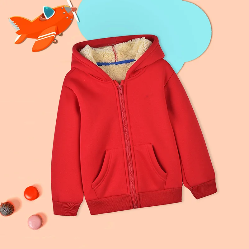 

Lamb fleece jacket for boys and girls, autumn and winter new style, children's mid to young age, stylish, thickened, warm and tr