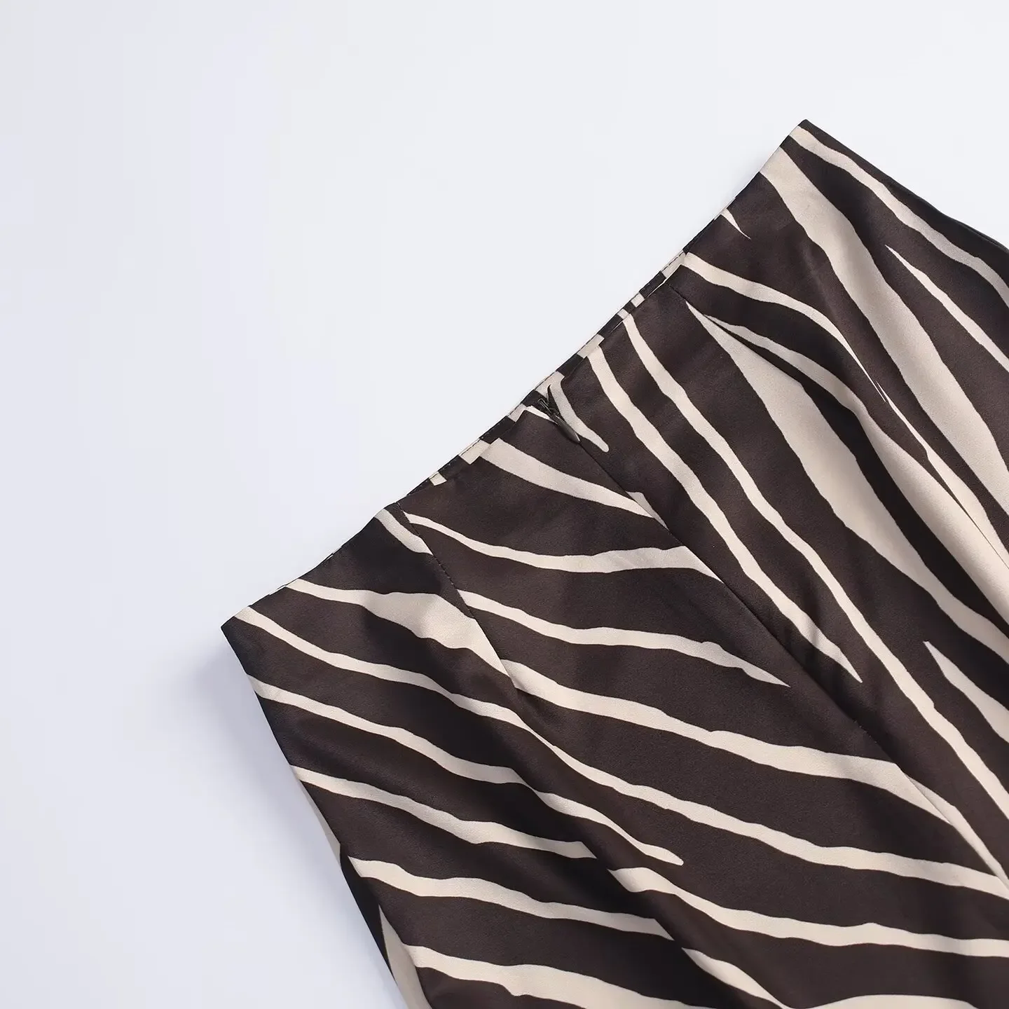 KONDALA Damen Casual Zebra Midi-Röcke Vintage High Street Röcke mit Schlitz Neu 2026 Frühherbst Trendige Elegante Pendler-Röcke für Damen – Detail 10