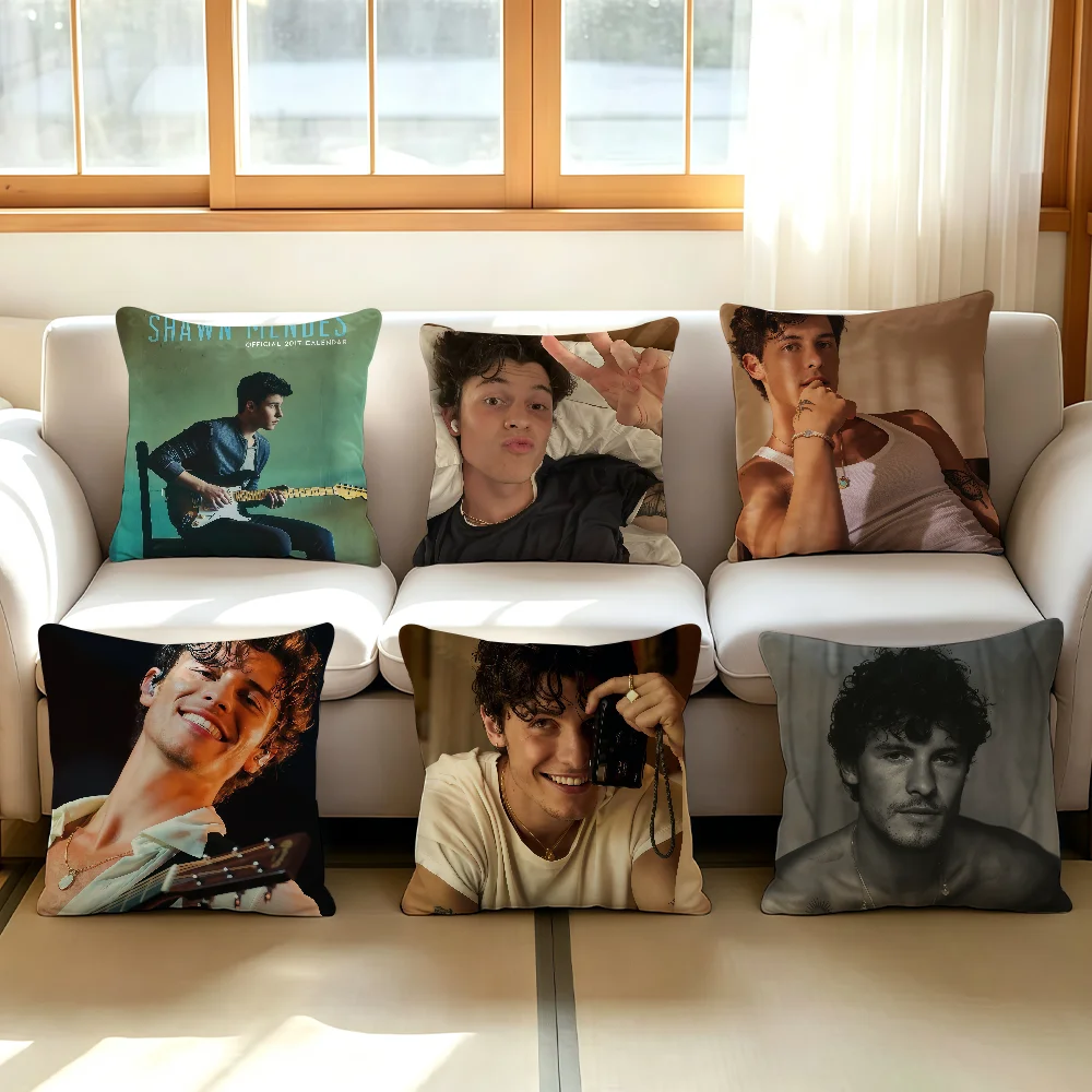 Singer S-Shawn M-Mendes cushion cover Comfortable Decorative For Bedroom Living room Dormitory Picnic and Holiday Decoration