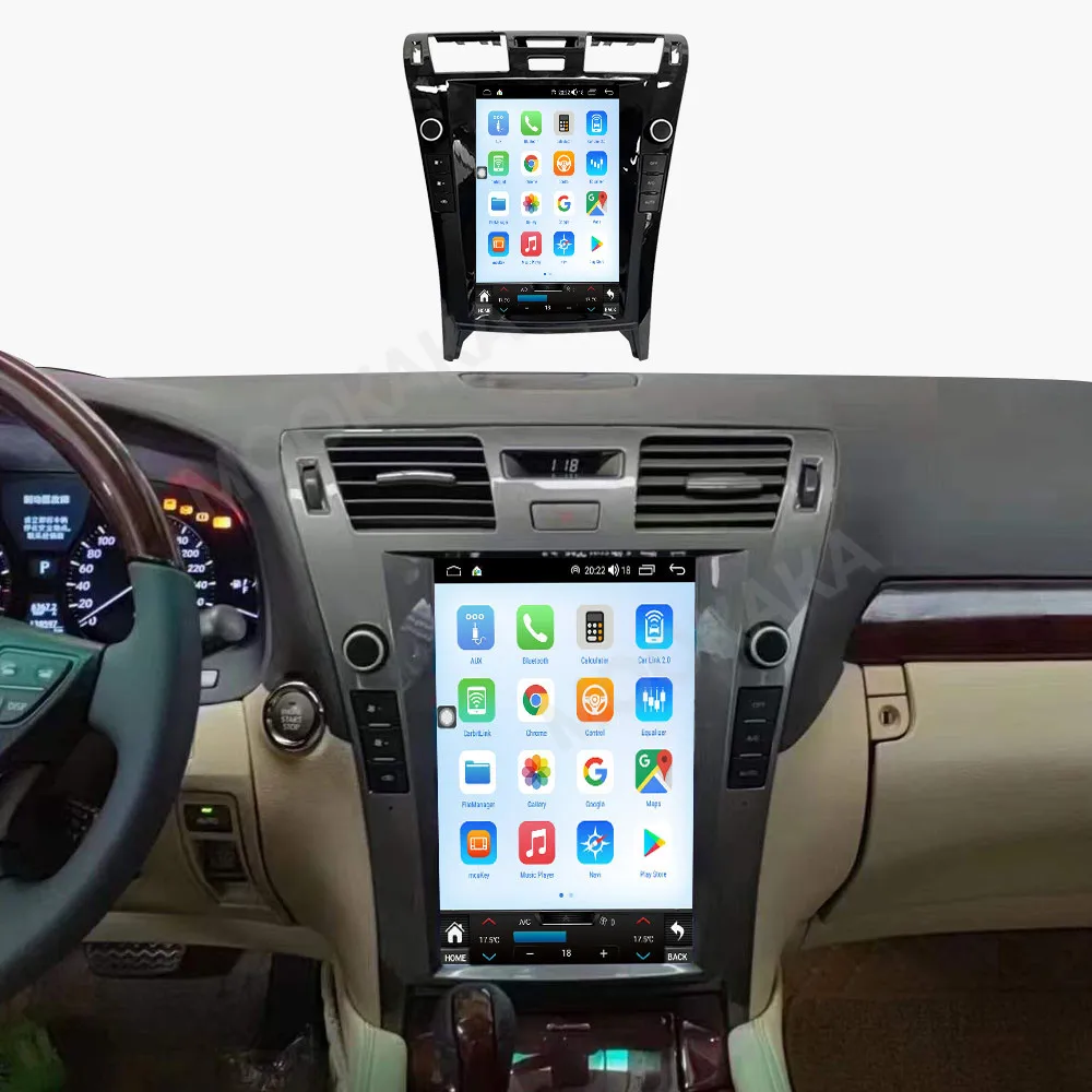 

Android 15 GPS-навигация 12 + 256G для Lexus LS460 2006-2010 Автомобильный радиоприемник Carplay Стерео Мультимедийный плеер Головное устройство 12,1-дюймовый экран