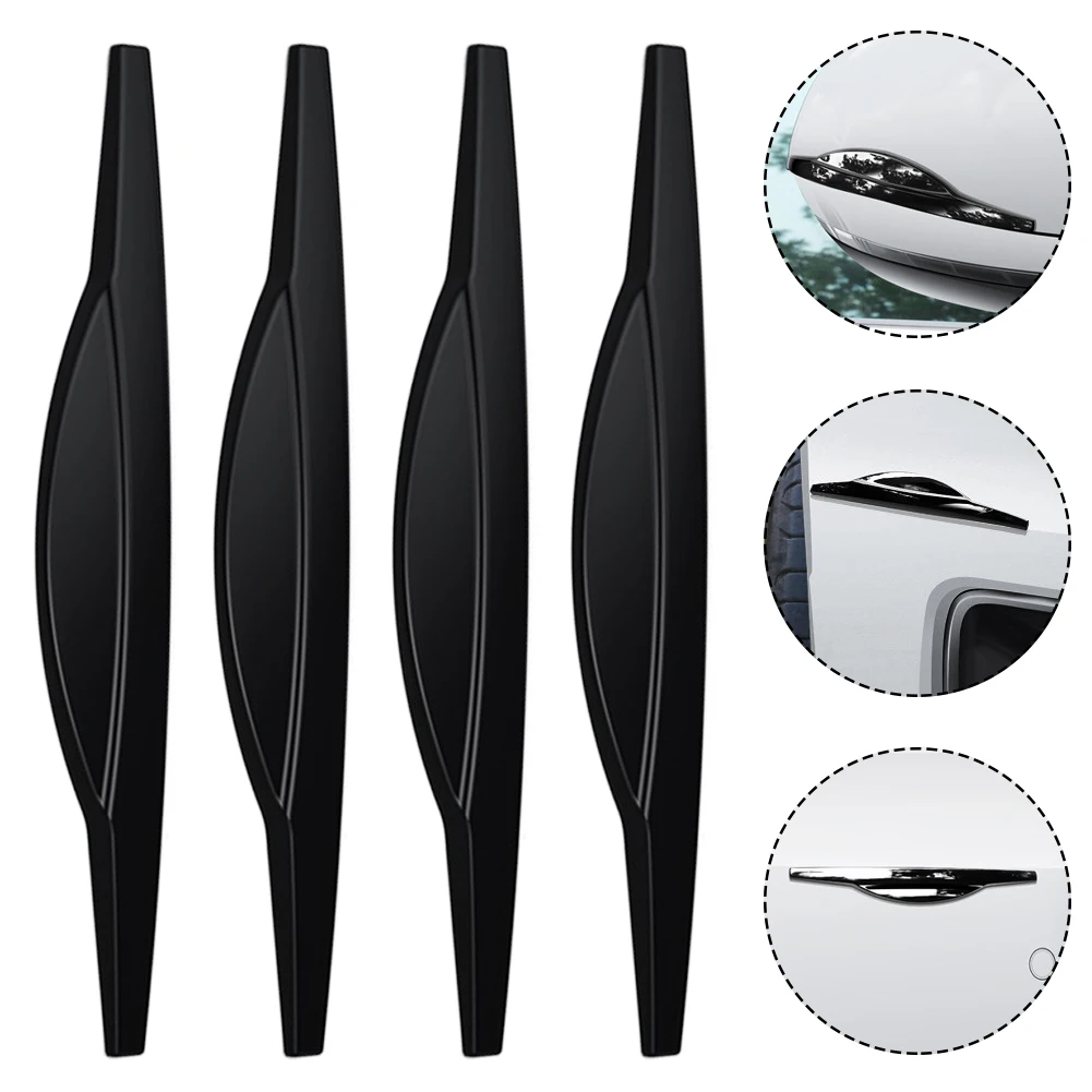 4Pcs Universal Protective Strips Car Door Edge Scrape Guard Bumper Guards Protector Rearview Mirror Protection Sticker