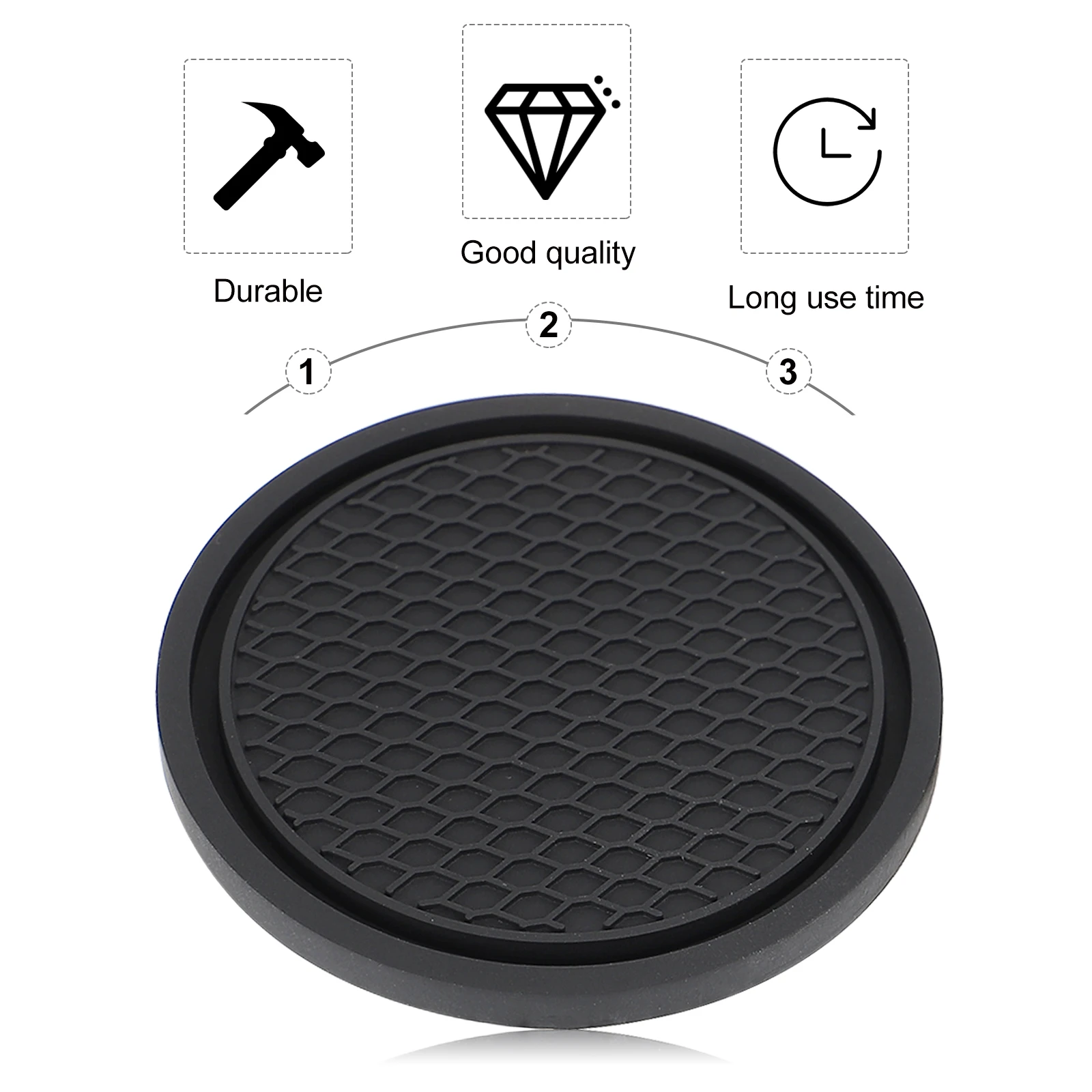 

10 Pcs Insulated Coaster Anti-s Car Cup Fashion Place Mat Holder Coasters Pvc