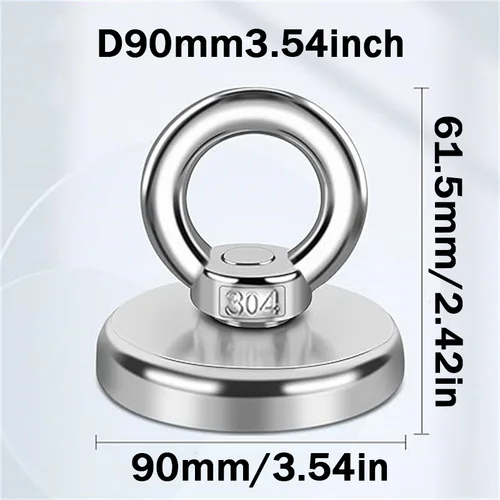 Imagen 2 del producto SNJ60/70/75/80/90 Fuerza de tracción fuerte imán de búsqueda resistente para pesca en río, uso amplio para lago, mar, hogar, oficina, exteriores