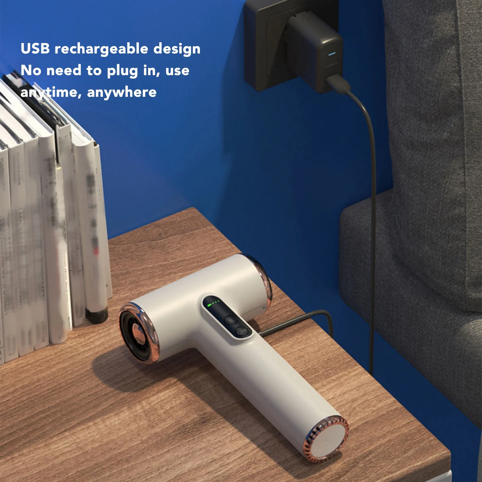 컴팩트 헤어 드라이어 USB 충전식 무선 헤어 드라이어 안전 15000mAh 3단 속도 디지털 화면 포함 어린이용 야외용