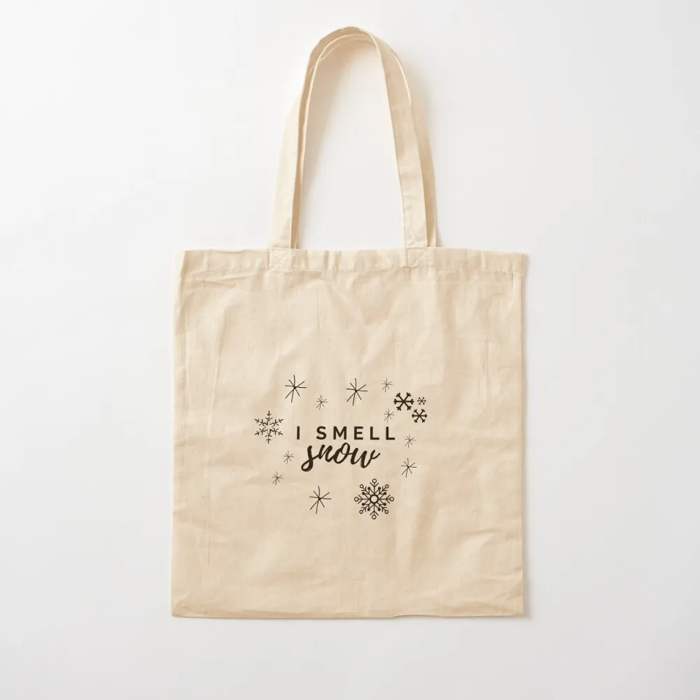 

I smell snow girls Tote Bag Women's handbag Women's beach bags tote bag canvas Portable shopping bag Canvas Tote