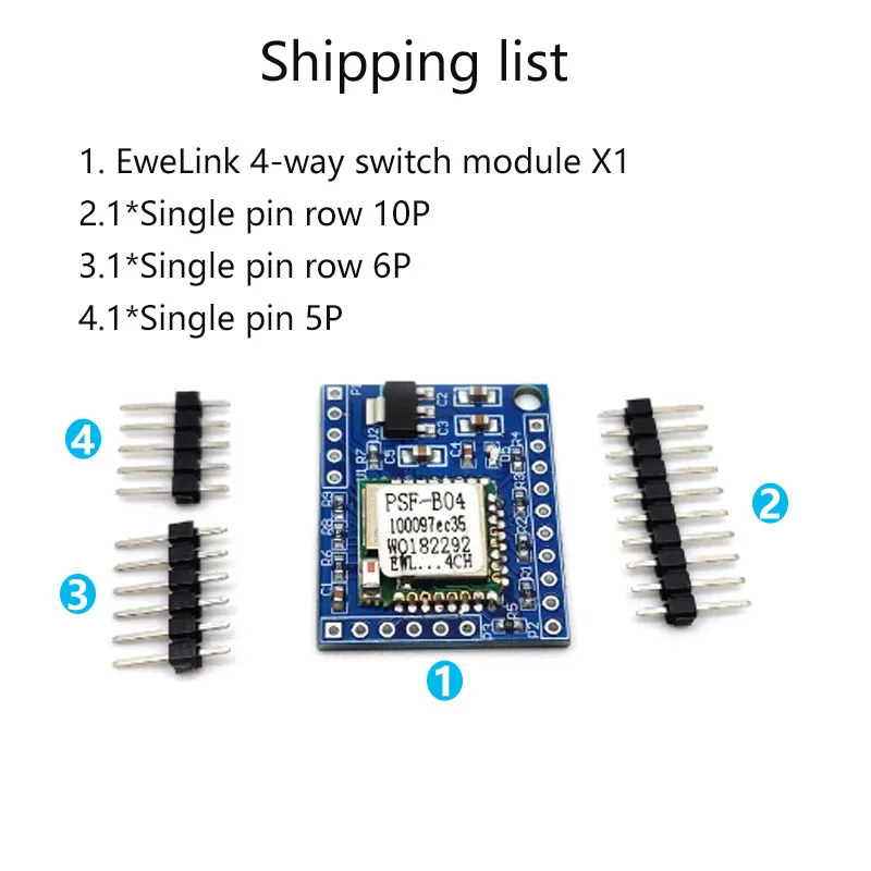 Ewelink 4 Kênh Mô Đun Tự Làm MCU Dev Của Chuyển Đổi Ban