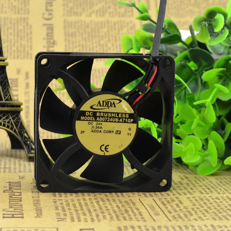 ADDA 7025 AD0724UB-A71GP 24V 0.26A 7CM Inverter, Cooling Fan 70*70*25MM