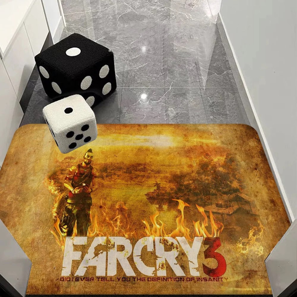 Far Cry 3 Room Mats Anti-slip Absorb Water Long Strip Cushion Bedroon Mat Welcome Doormat