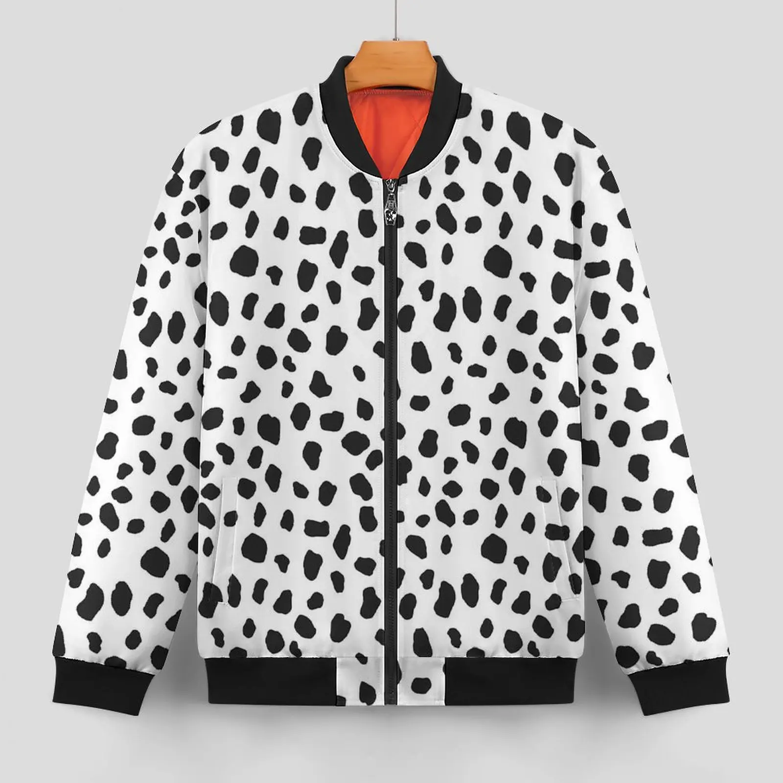 Dalmatian Jackets Spotted Animal Print Waterproof Autumn Coats Man Trendy Casual Jacket Graphic Classic Big Size Windbreak Gift