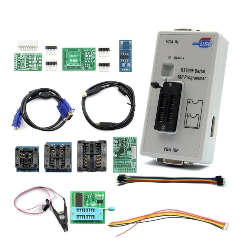 RT809F Serial ISP Programmer with EDID Cable +ICSP Bios Universal Programmer Dropsale