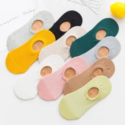 Invisible Short Woman Sweat summer comfortable cotton bamboo girl women's boat socks ankle low female invisible 1pair=2pcs tt97