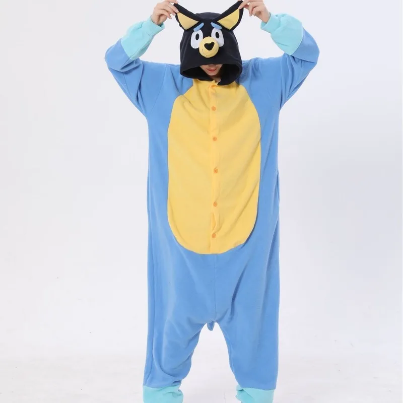 Halloween Costume Bluey Adult Children\'S Cartoon Clothing One-Piece Pajamas Bingo Bluey Cosplay Costume Garment Kids Gift