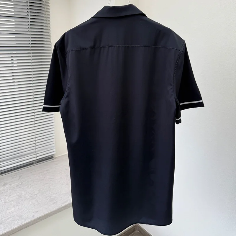 Spring Summer Printed Short Sleeved Shirt for Men Fashion Loose Casual Social Banquet Shirt Street Wear Social Men's Clothing