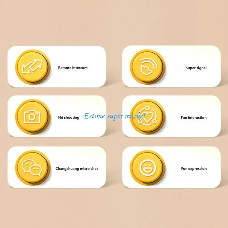 เครื่องส่งรับวิทยุวิดีโอไร้สาย 090B สำหรับเด็กพร้อมกล้องอินเทอร์แอคทีฟสำหรับการถ่ายรูปวิดีโอและการสื่อสารที่ชัดเจน