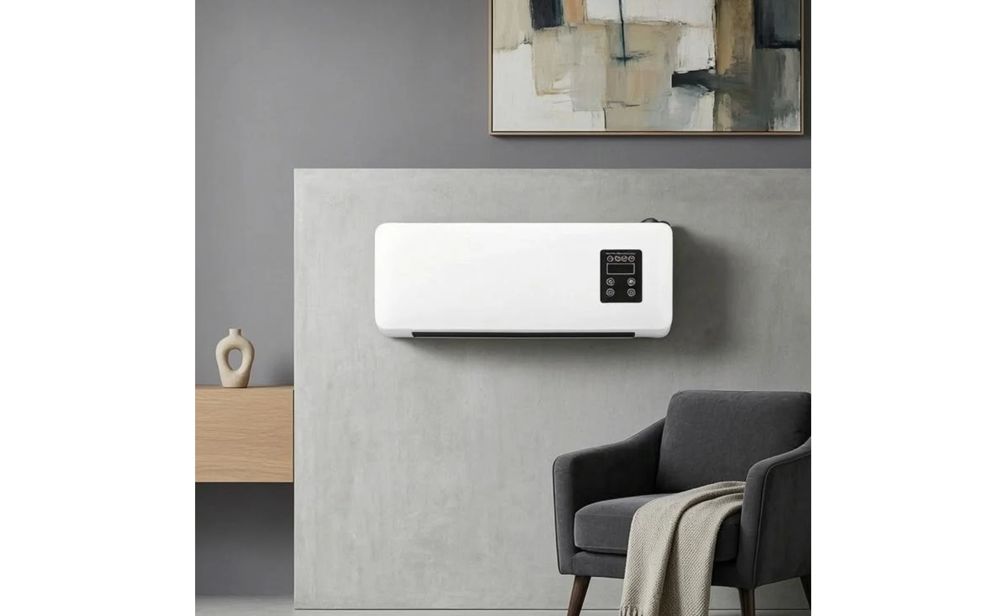 Wall Mounted Space Heater 1500 W Electric Wall Heater Home Heating Glossy Finish Plastic Housing Wall Mounted Space Heater 1500 W Electric Wall Heater Home Heating Glossy Finish Plastic Housing
