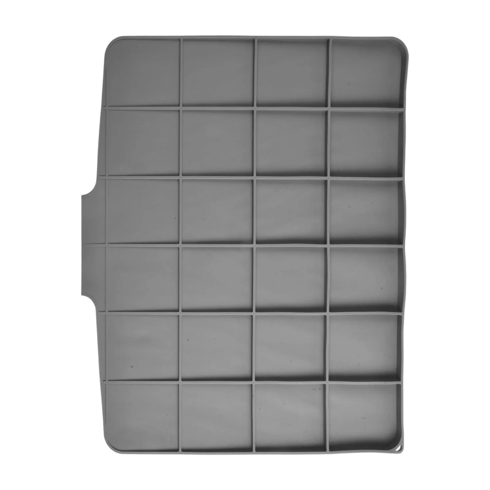 

Non Slip For Kitchen Drying Pad Silicone Drain Mat with Innovative Design for Quick Water Drainage and Space Saving
