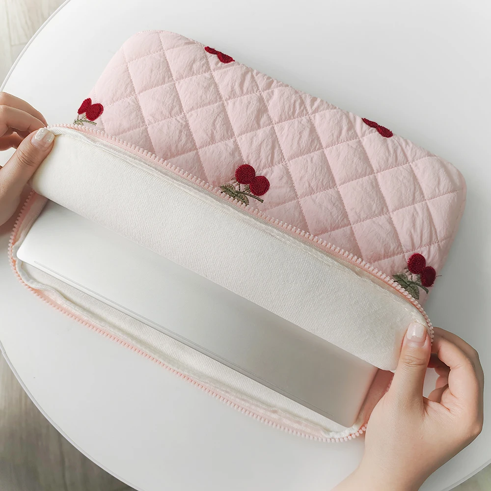 Cute Laptop Case 13 14 15 16 Inch for Macbook Air/Pro Laptop Sleeve Soft Pouch for Xiaomi, Lenovo Girl Notebook Bag Computer Bag