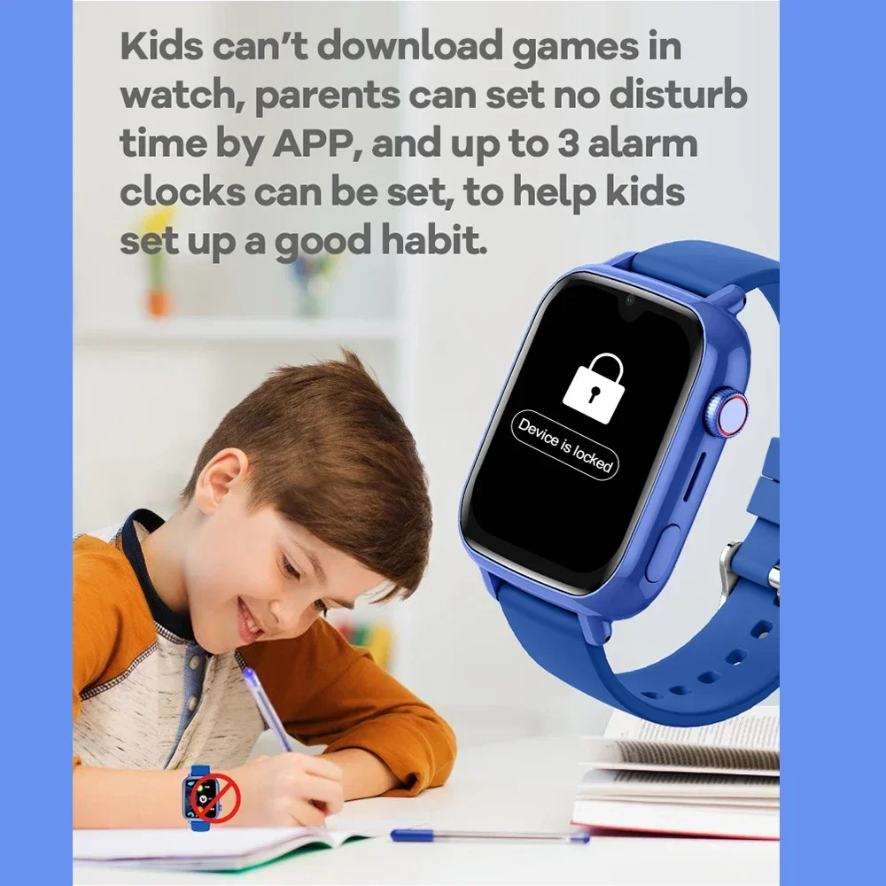 Smart Watch Kids 4G GPS WIFI Video Call SOS APP Download Child Smartwatch Camera Monitor Tracker Location Phone Watch