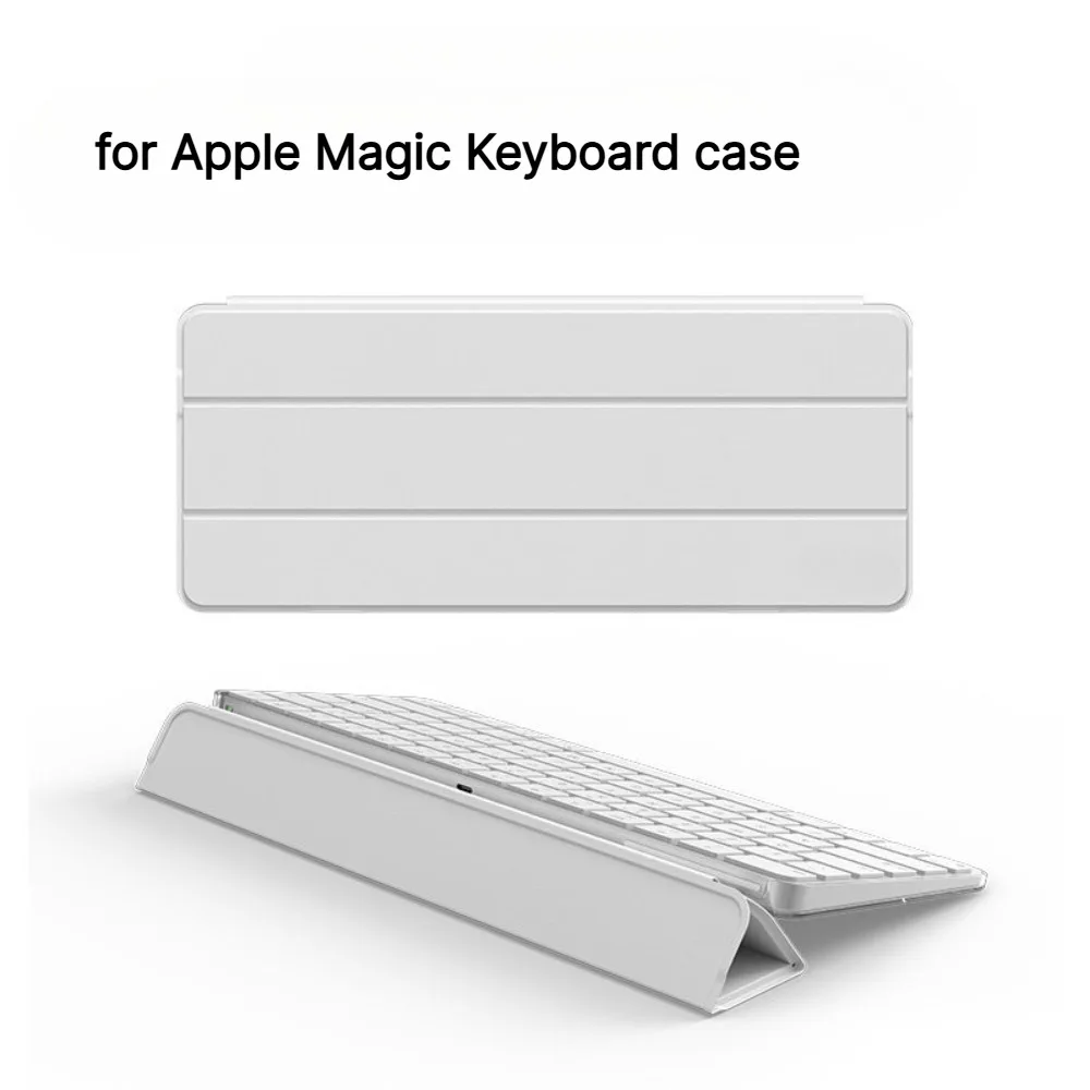 for Magic Control Keyboard Case Custom Leather IMac Keyboard Stand Storage Bag USB-C Protective Cover Adjust Stand Accessoriy