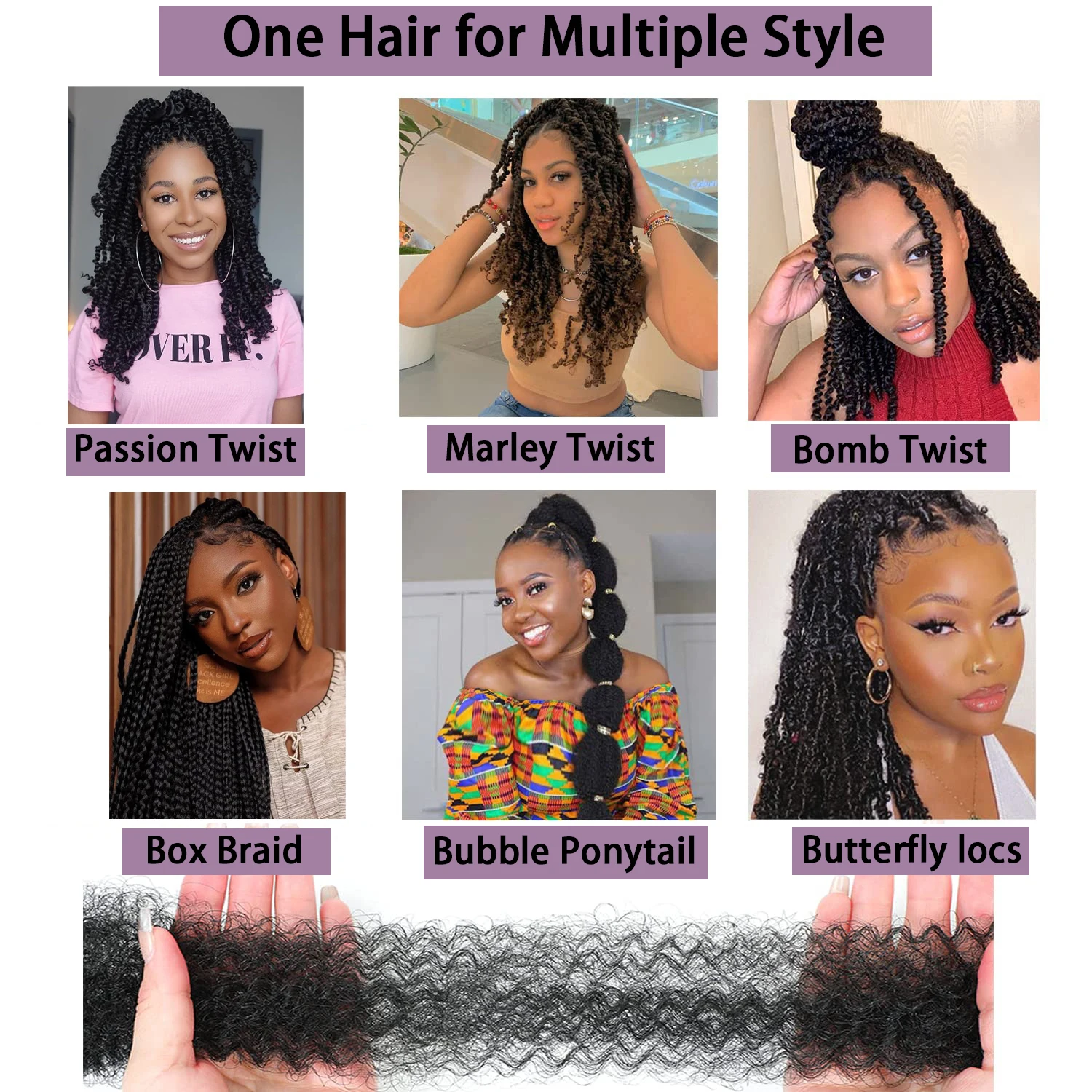 12 Inch synthic Stretchy African Marly Twist Hair ,Afro Spring Twist Crochet Braided Twist Hair Pre-Stretched Wrap Hair Extens