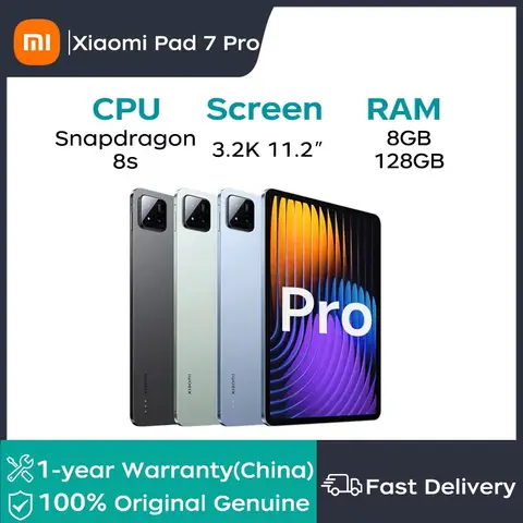 Xiaomi Pad 7 Pro 11.2-inch Snapdragon 8s Gen3 3.2K 144Hz Display 50MP+32MP Camera 8850mAh Xiaomi HyperOS 2 Tablet PC