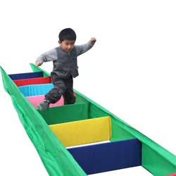 Kindergarten Cloth Magic Train Outdoor Children Crawling and Jumping Outdoor Game Props Sensor Integration Training Equipment