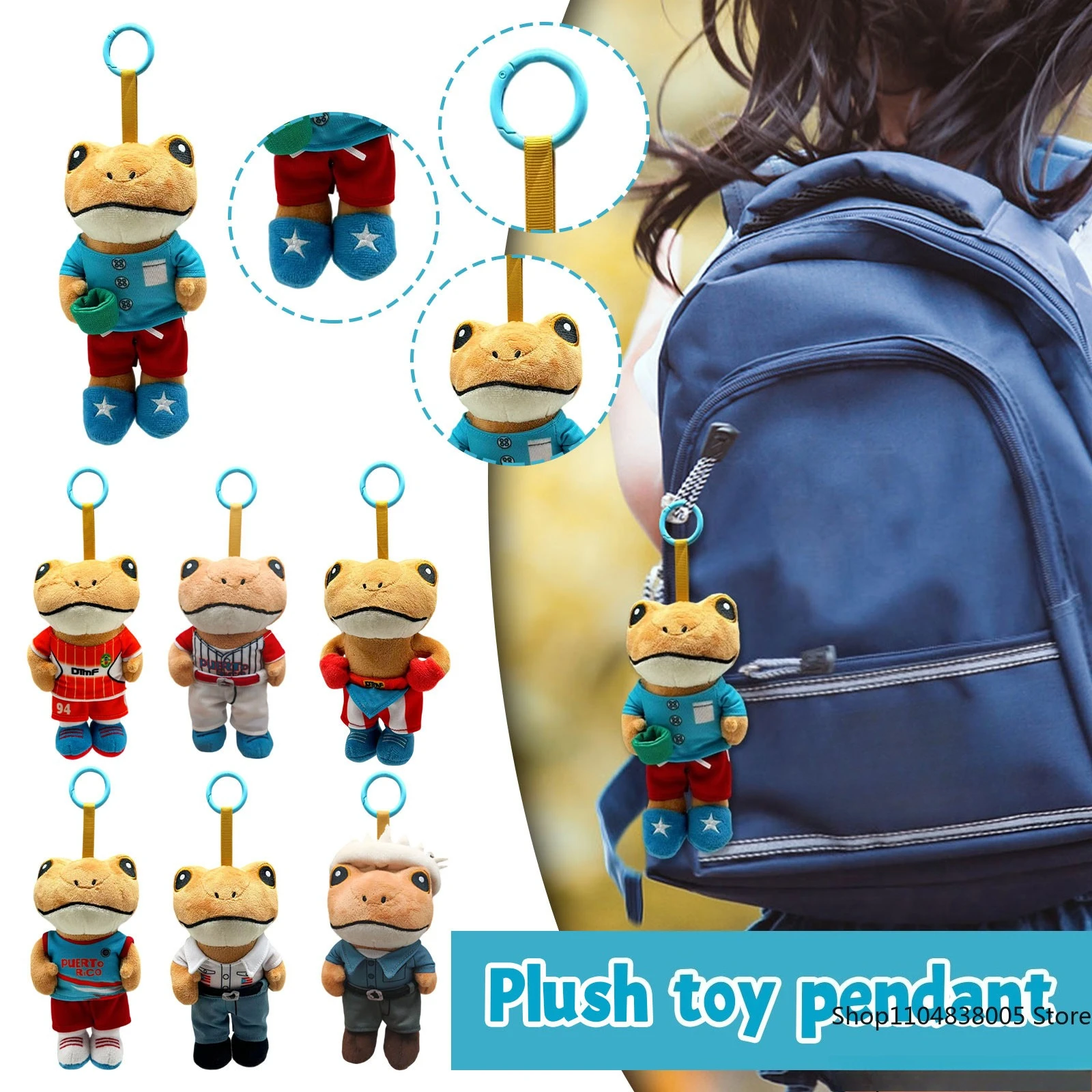 نمط بورتوريكو الضفدع الحيوانات المحشوة، لعبة الأرنب السيئ El Sapo Concho القطيفة، هدية نادرة فريدة من نوعها لمحبي، موسيقى الريغيتون #1