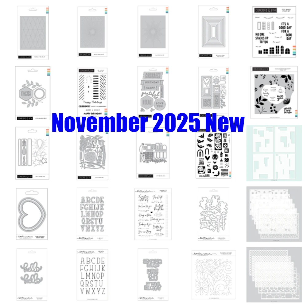 

Bundle Stitched in Creativity Elevate Your Card Making with a Brand New Collection of Stamps Dies Stencil November 2025 Release