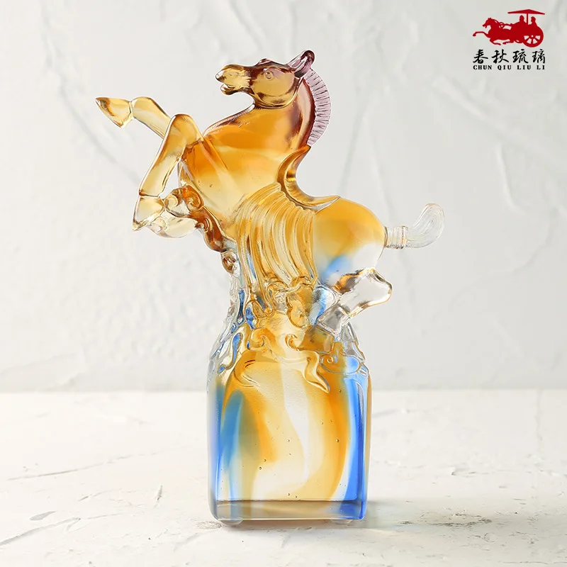 Coloured glaze Top Gun horse