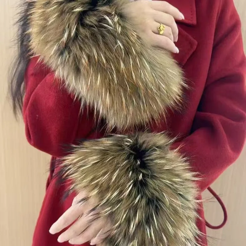 manguitos-de-piel-de-mapache-natural-mangas-de-piel-autentica-punos-de-piel-esponjosa-guantes-de-piel-de-mapache-calentadores-de-brazo-para-abrigo-de-mujer