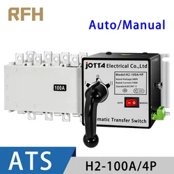 Automatic Transfer Switch 100A 4P 380V ATS Changeover Switch Dual Power Changeover Switch