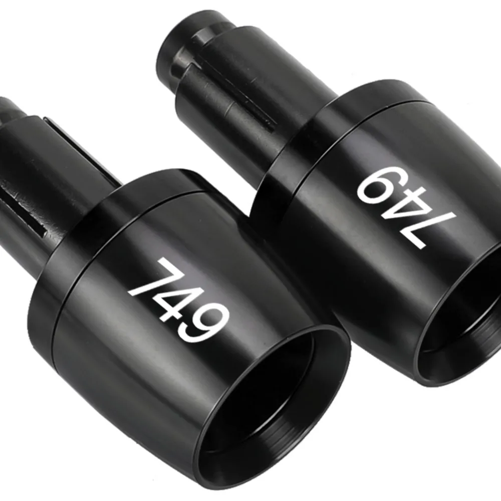 

22MM Motorcycle Handlebar Grips Ends Plug Slider Caps Handle bar end weights FOR ducati 749 S/R 749S 749R 2006 2005 2004 2003